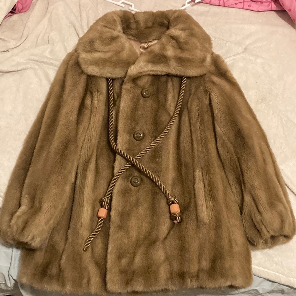 Woman’s winter coat and fashion